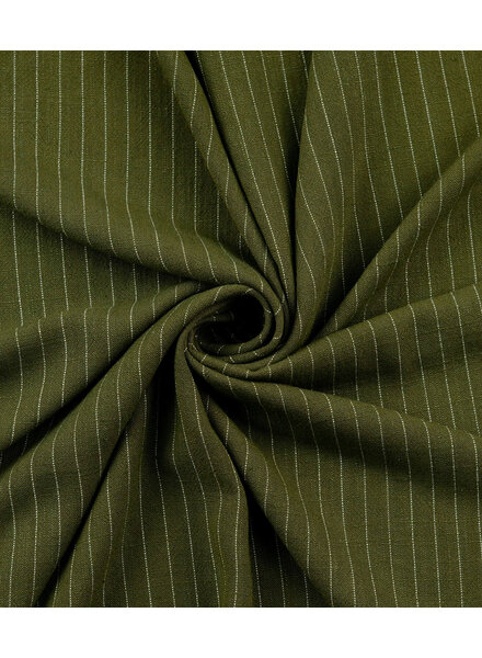 khaki with pinstripe - beautiful rayon linen blend