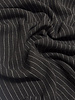 black with pinstripe - beautiful rayon linen blend