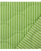 fris groen waves  - gematelasseerde stof stepper puffer double face