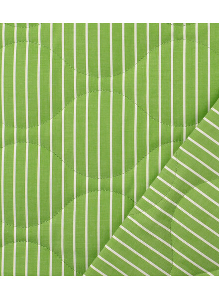 fris groen waves  - gematelasseerde stof stepper puffer double face