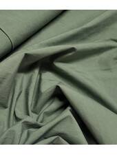 olive green stonewashed/papertouch poplin cotton