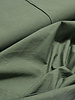 olive green stonewashed/papertouch poplin cotton