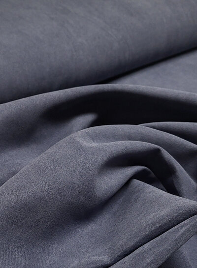 indigo - supple jacket fabric - peach touch