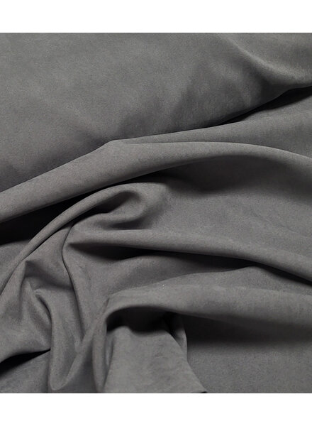 gray - softly flowing coat fabric - peach touch
