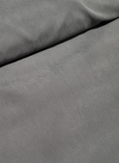 gray - softly flowing coat fabric - peach touch