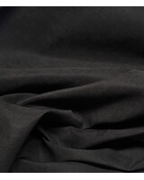 zwart - soepelvallende jassenstof - peach touch