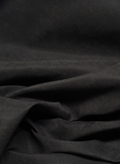 black - softly flowing coat fabric - peach touch