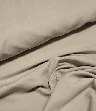 zand - soepelvallende jassenstof - peach touch