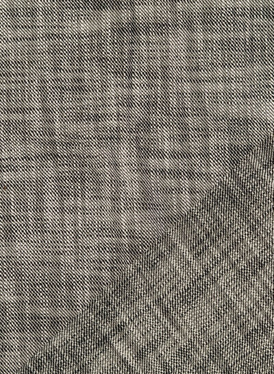 black mottled - linen look cotton mix - beautiful quality