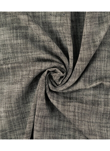 black mottled - linen look cotton mix - beautiful quality