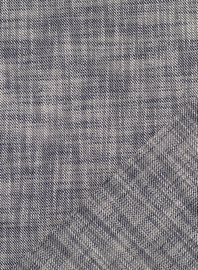 marineblauw gemeleerd - linnenlook katoen mix - prachtige kwaliteit