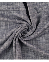 marineblauw gemeleerd - linnenlook katoen mix - prachtige kwaliteit
