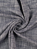 navy blue melange - linen-look cotton mix - beautiful quality