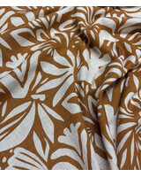 camel flowers - linnen rayon blend