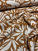 camel flowers - linen rayon blend