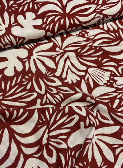 roest flowers - linnen rayon blend