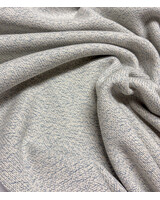 blauw melee - 100% katoen gebreid - prachtige stof voor zomerse truien