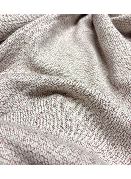 beige melee - 100% cotton knit - beautiful fabric for summer sweaters