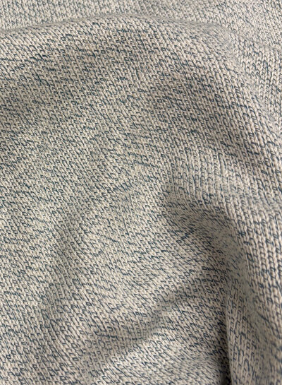 green melee - 100% cotton knit - beautiful fabric for summer sweaters