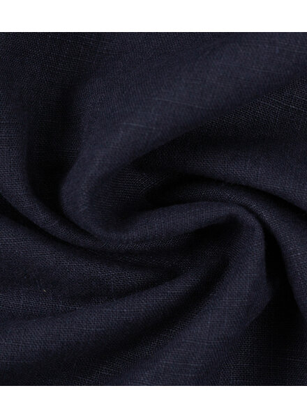 effen marineblauw - linnen