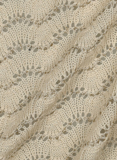 gold lurex natural - crochet