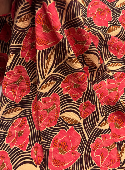 A la Ville artistic pink - ecovero viscose slub