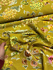 A la Ville flower field on ochre - Burda Style - viscose slub