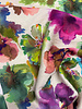A la Ville painterly flowers  - Knipmode - viscose slub