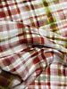 A la Ville pink lime check - viscose slub