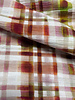 A la Ville pink lime check - viscose slub