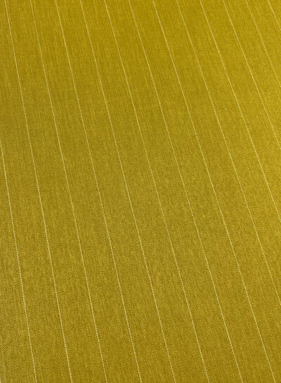 A la Ville oker krijtstreep - soepelvallende gabardine - Knipmode