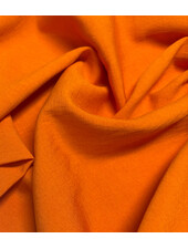 A la Ville oranje - prachtig geweven linnenlook rayon