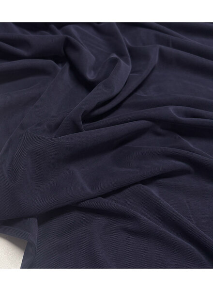 A la Ville marineblauw  - zijde touch - prachtige viscose tricot