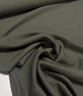 A la Ville khaki - zijde touch - prachtige viscose tricot