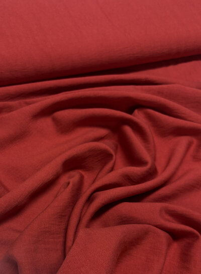 A la Ville marsala - prachtig geweven linnenlook rayon