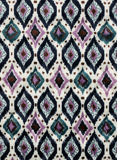 aztec - stepped quilted velvet