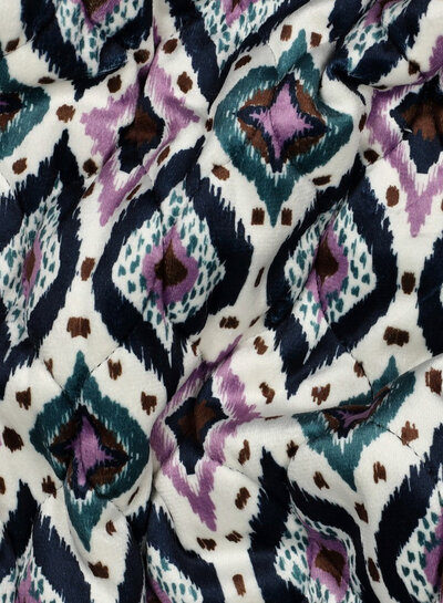 aztec - stepped gewatteerde velvet
