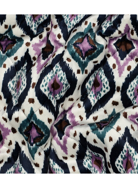 aztec - stepped gewatteerde velvet