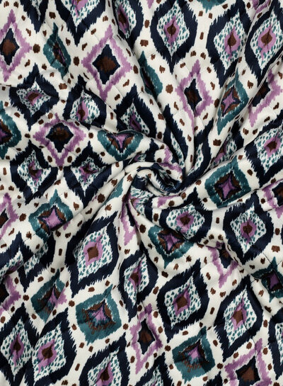 aztec - stepped gewatteerde velvet