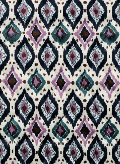 aztec - stepped quilted velvet