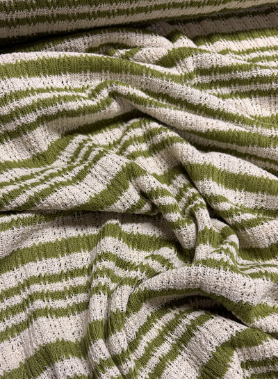summer knit - limoengroen stripes