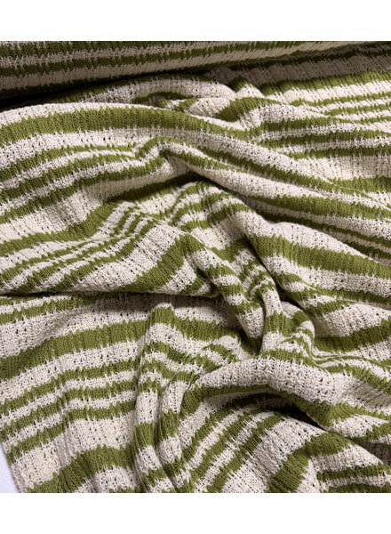 summer knit - lime green stripes