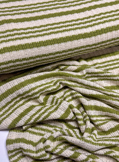 summer knit - limoengroen stripes