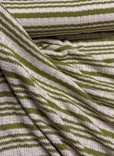 summer knit - limoengroen stripes