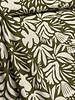 khaki - flowers - linnen rayon blend