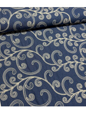 curls embroidery - soepelvallende denim