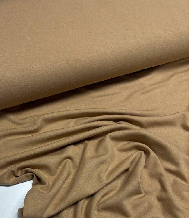 cappuchino - zacht en stevige modal tricot - interlock gebreid