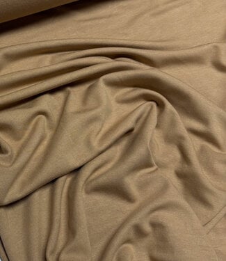 cappuccino - soft and firm modal jersey - interlock knit