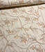 naturel embroidery flowers - linnen rayon mix