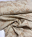 naturel embroidery flowers - linnen rayon mix